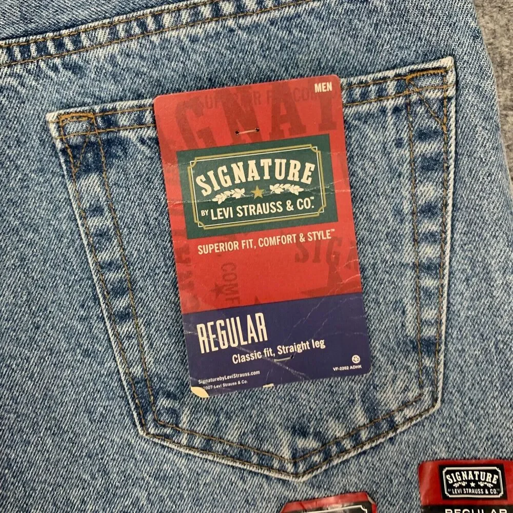 Levis Work Jeans Mens 36 Blue Regular Classic Fit Durable Heavyweight Denim 2008